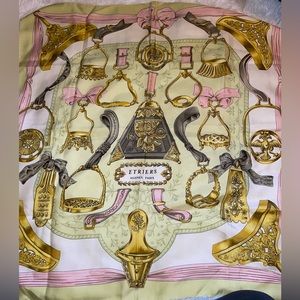 VINTAGE HERMES silk scarf